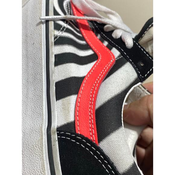 Vans Style 36 Swirl Black Coral Mens Skating Sneakers 6M Mens 7.5M Women's - Picture 8 of 11